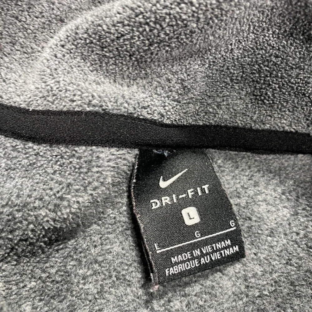 Nike Dri-Fit Pullover Womens Tunic L Gray Fleece‎ Mock Neck AQ4690 Athletic Top